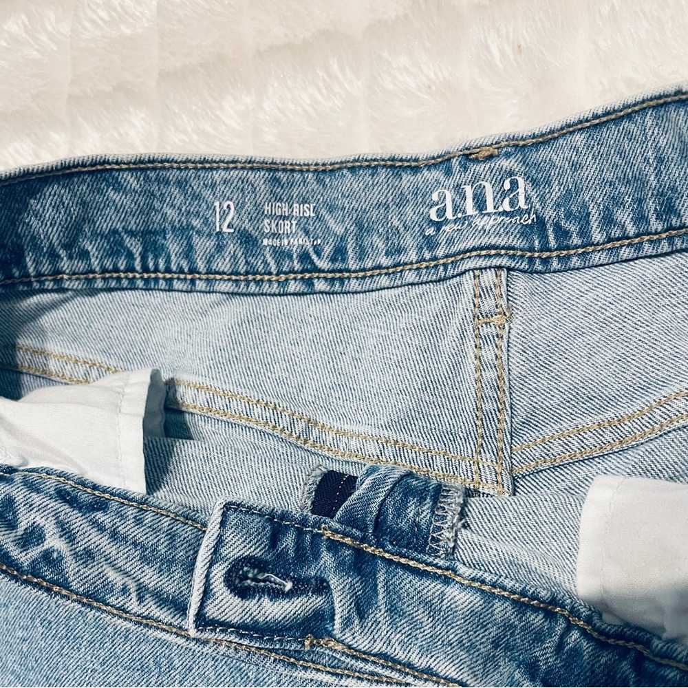a.n.a  casual Light Blue Women's Skorts 99% cotton - Picture 2 of 13